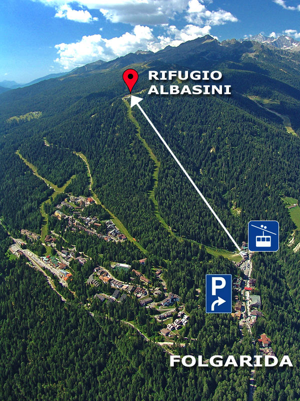 Rifugio Albasini Folgarida: Mappa