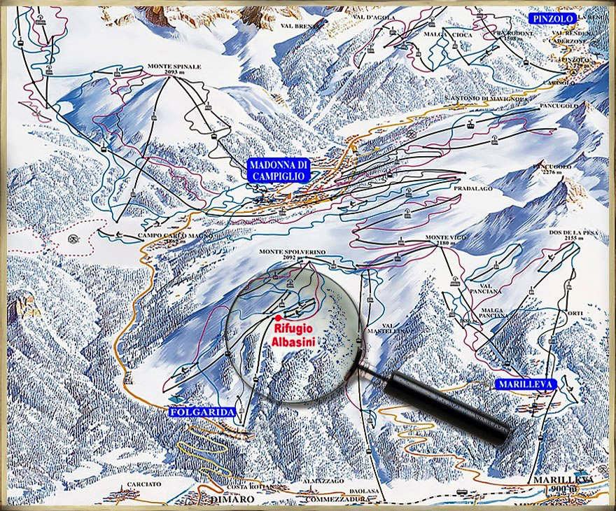 Rifugio Albasini Folgarida: Ski Area